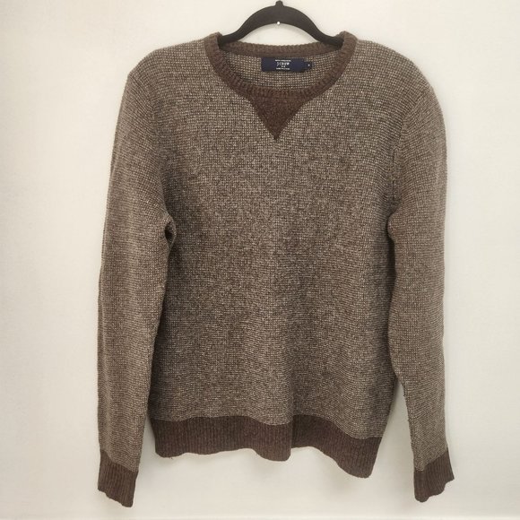 J. Crew Other - J. Crew 100% Lambswool Brown Classic Crewneck Sweater Men's M